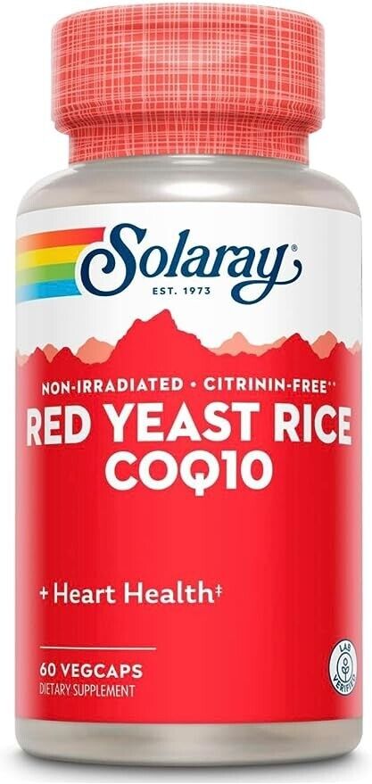 Solaray Red Yeast Rice & Coenzyme Q10 60 VegCaps