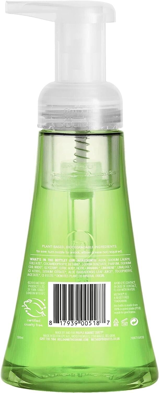 Method Foaming Hand Wash - Green Tea & Aloe, 300ml