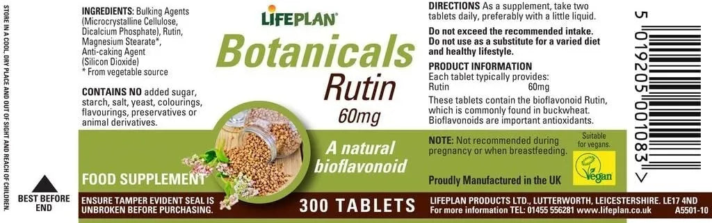 Lifeplan Rutin 300 Tablets for Your Daily Nutritional Support