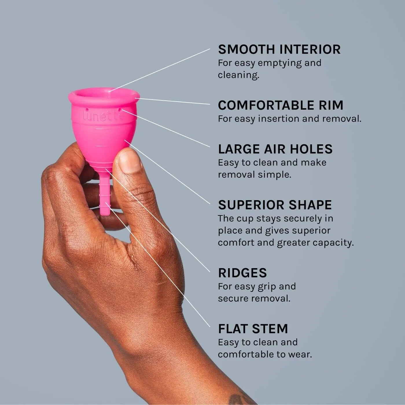 Lunette Reusable Menstrual Cup model 2 For Normal Or Heavy Flow