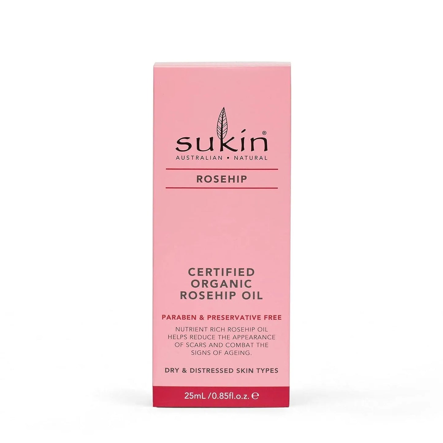 Sukin Certified Organic Rosehip Oil - 0.85 fl oz