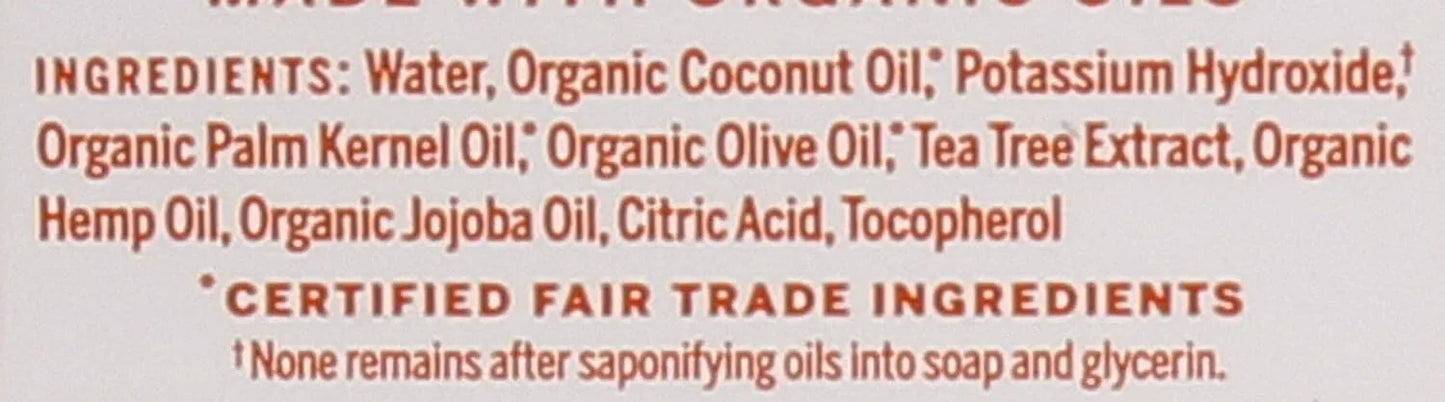 Dr. Bronner's Tea Tree Liquid Soap Organic, 18-in-1 Uses, Vegan