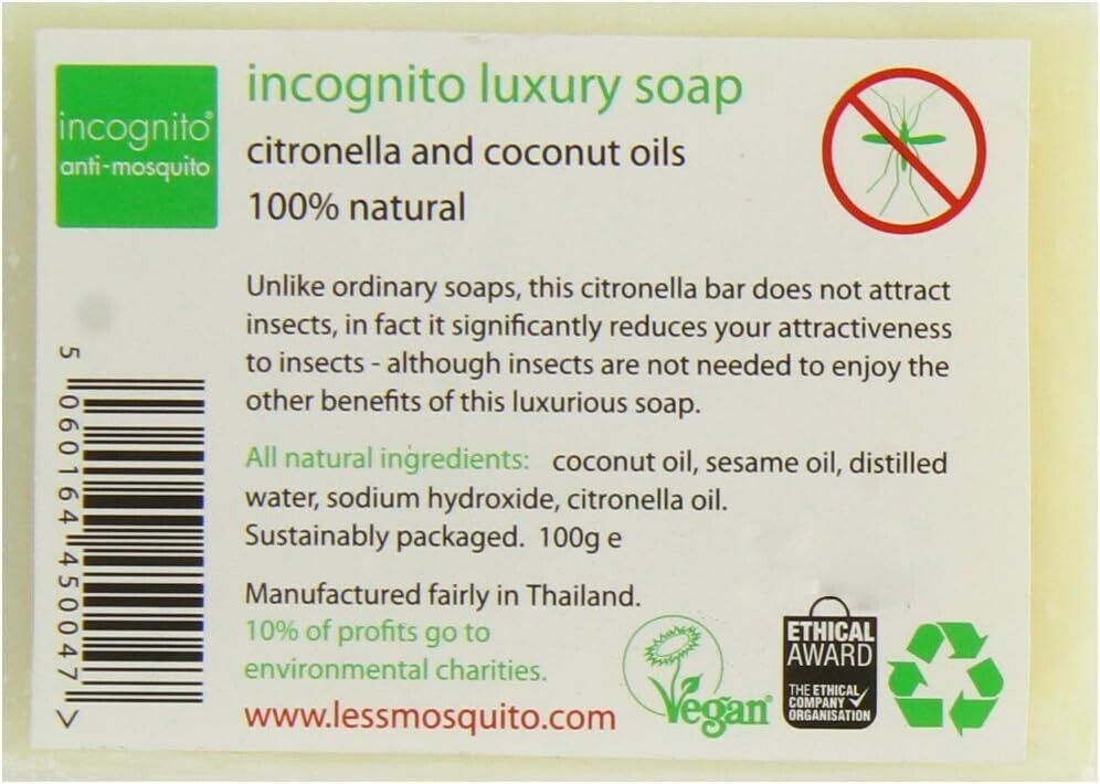Incognito Java Citronella Soap Natural insect-repelling soap for outdoor 100g