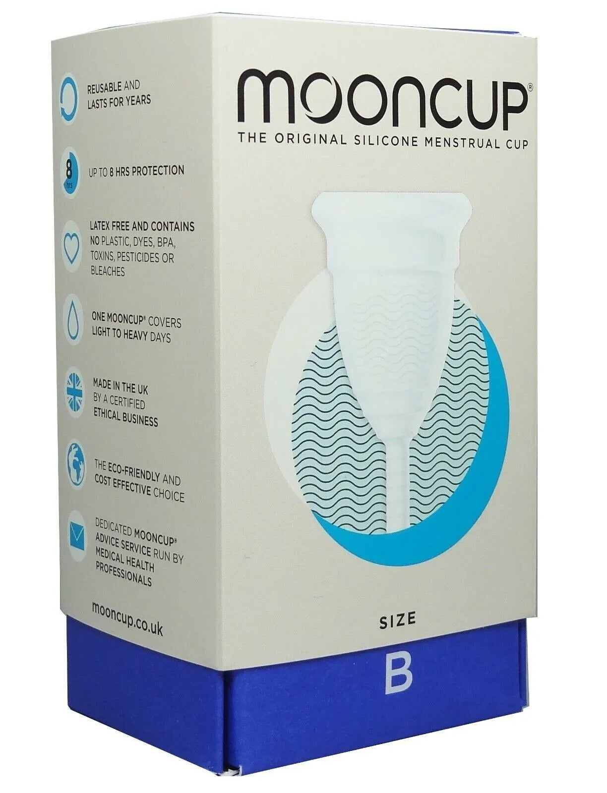 Mooncup Reusable Menstrual Cup Size B Smarter Sanitary Protection