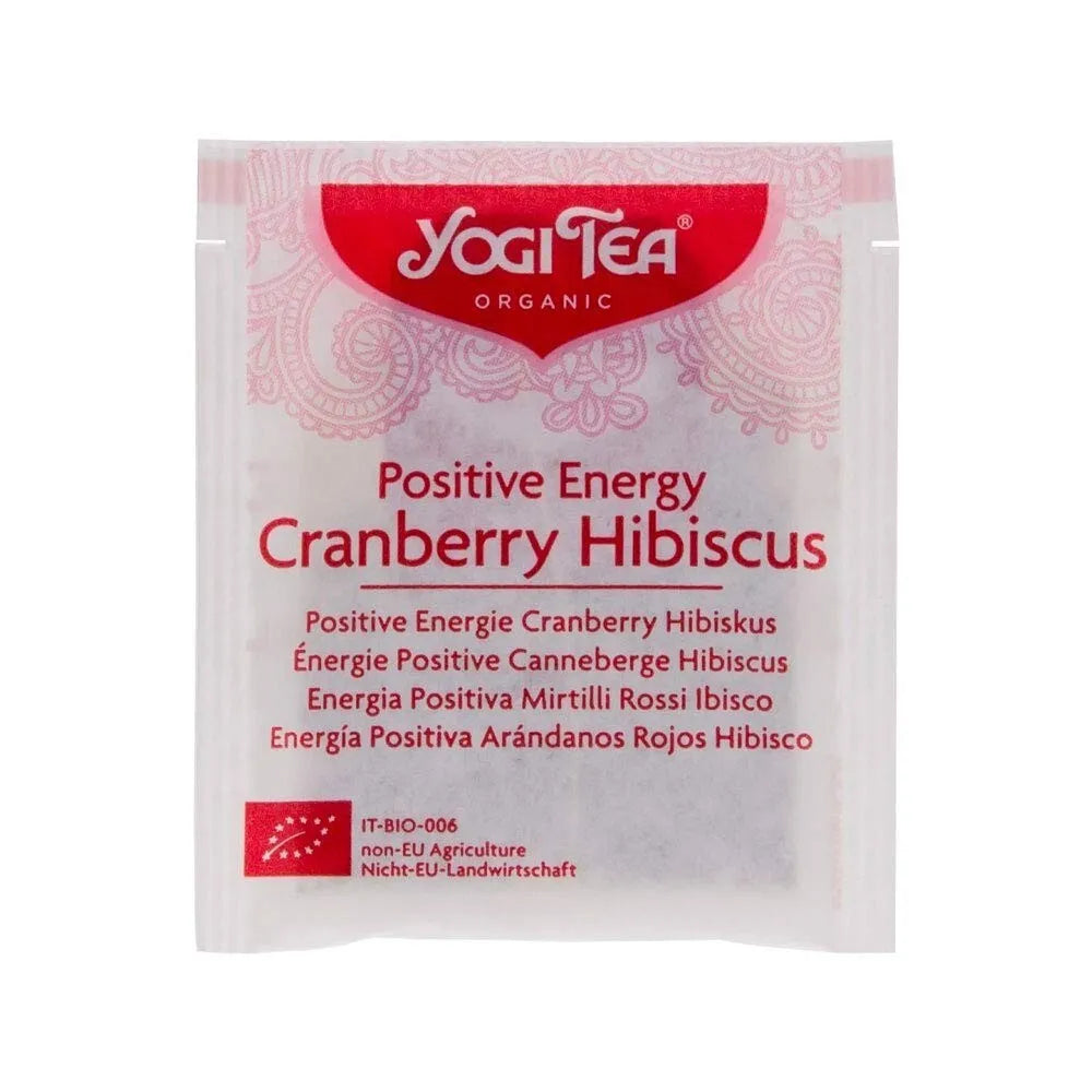 Yogi Tea Positive Energy Cranberry Hibiscus 30.6g for Uplifting Brew
