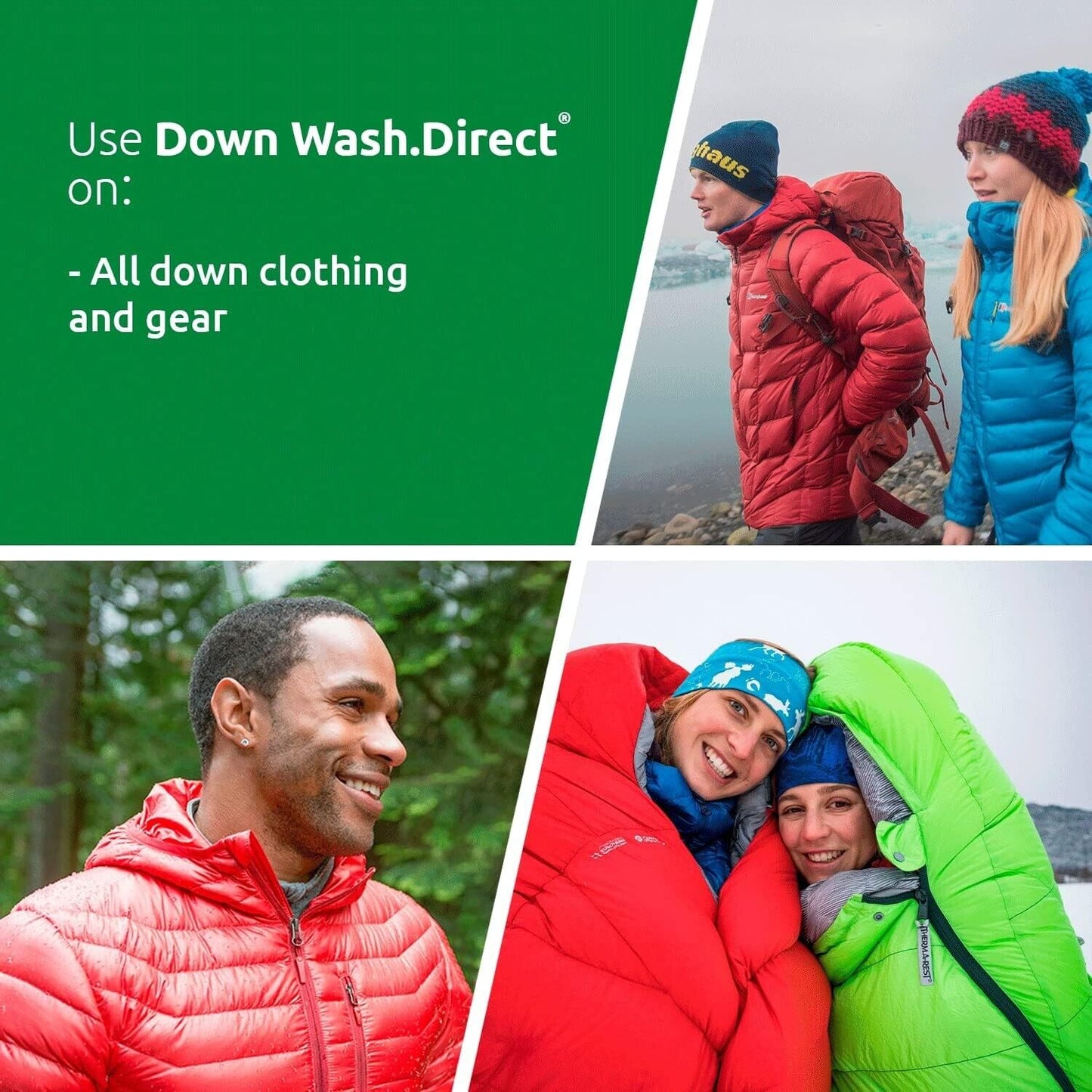 Nikwax Down Wash Direct 100ml for Down Gear Care