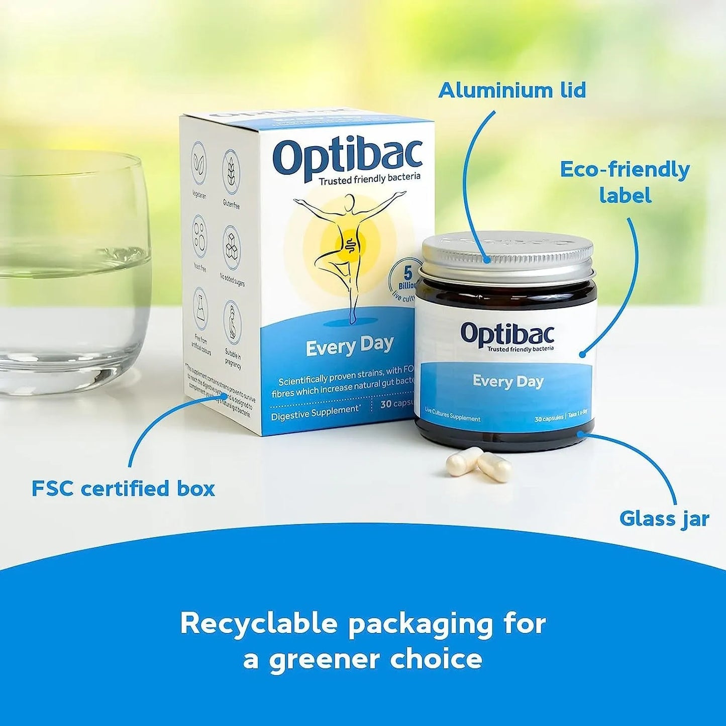 Optibac Probiotics Everyday 30 Capsules for Daily Wellness