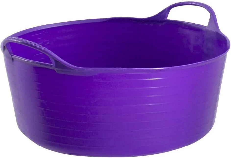 Shallow Purple Flexible Plastic Tub, Toy Storage, Laundry, Gardening & More