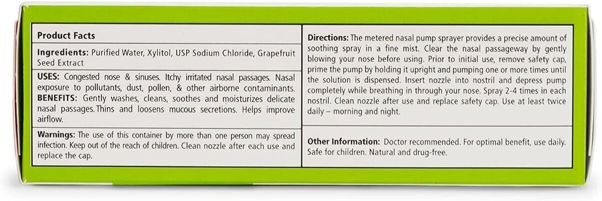 Xlear Xylitol Saline Nasal Spray Fast 1.5 fl oz Relief
