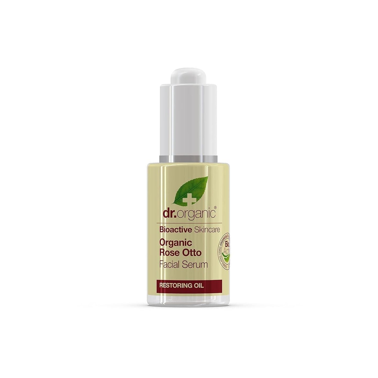 Dr. Organic Rose Otto Facial Serum 30ml Restoring Oil for Skincare