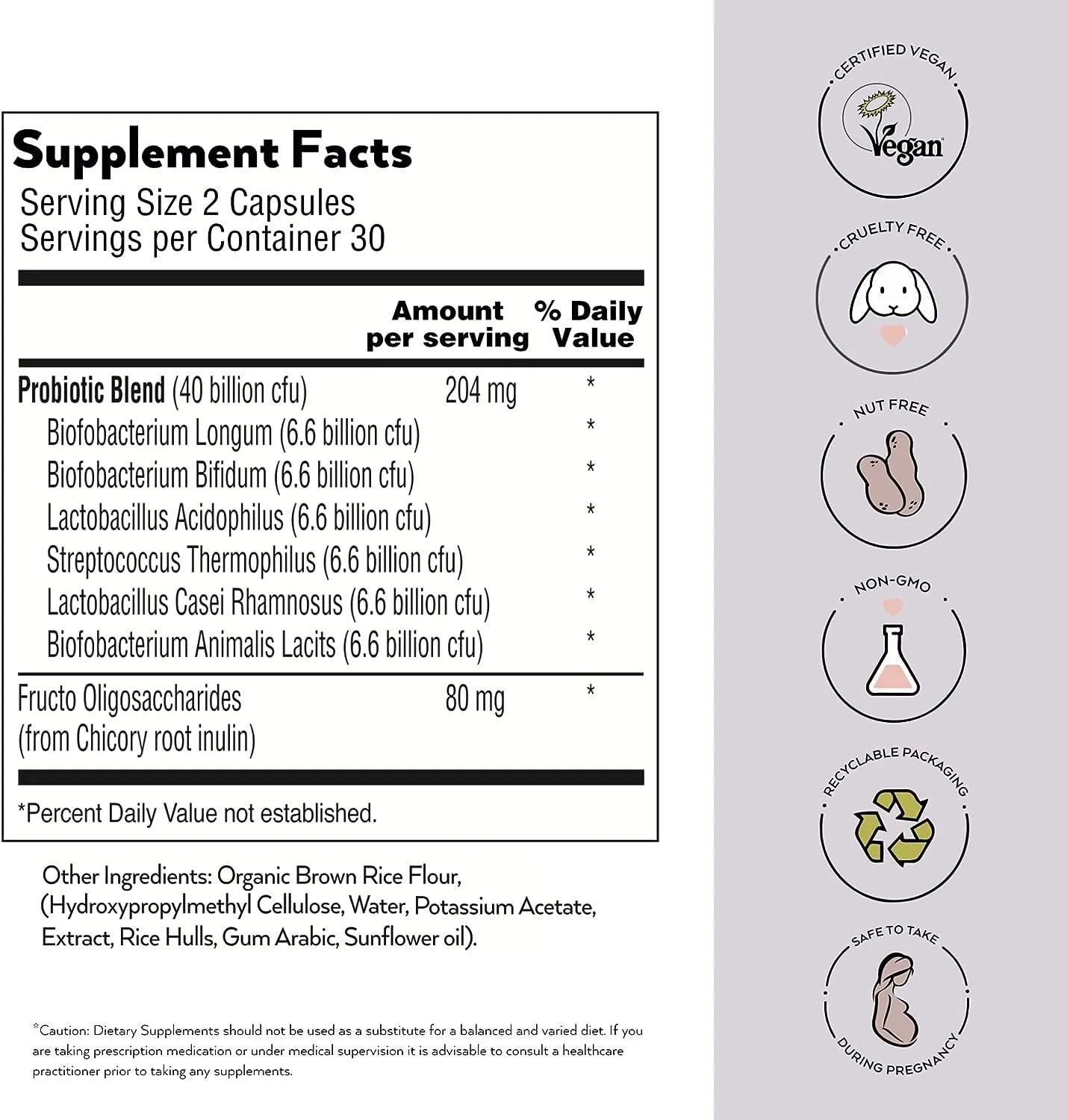 Simone Thomas Wellness Probiotic Digestive & Gut Health for Women - 60 Caps