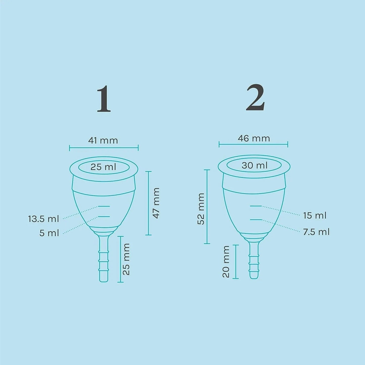 Lunette Reusable Menstrual Cup model 2 For Normal Or Heavy Flow