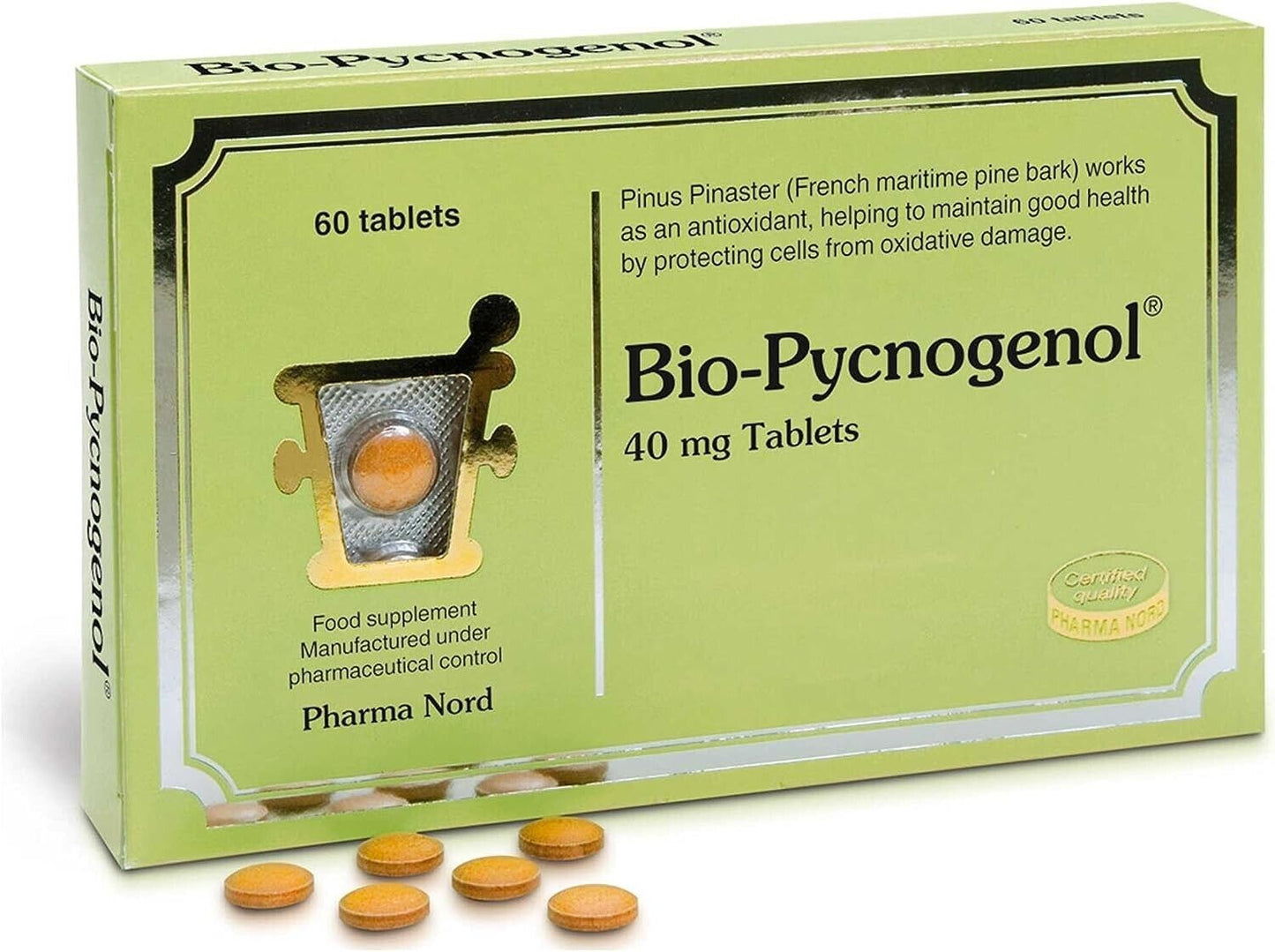 Pharma Nord Bio-Pycnogenol: 40mg, 60 Tablets for Antioxidant Support
