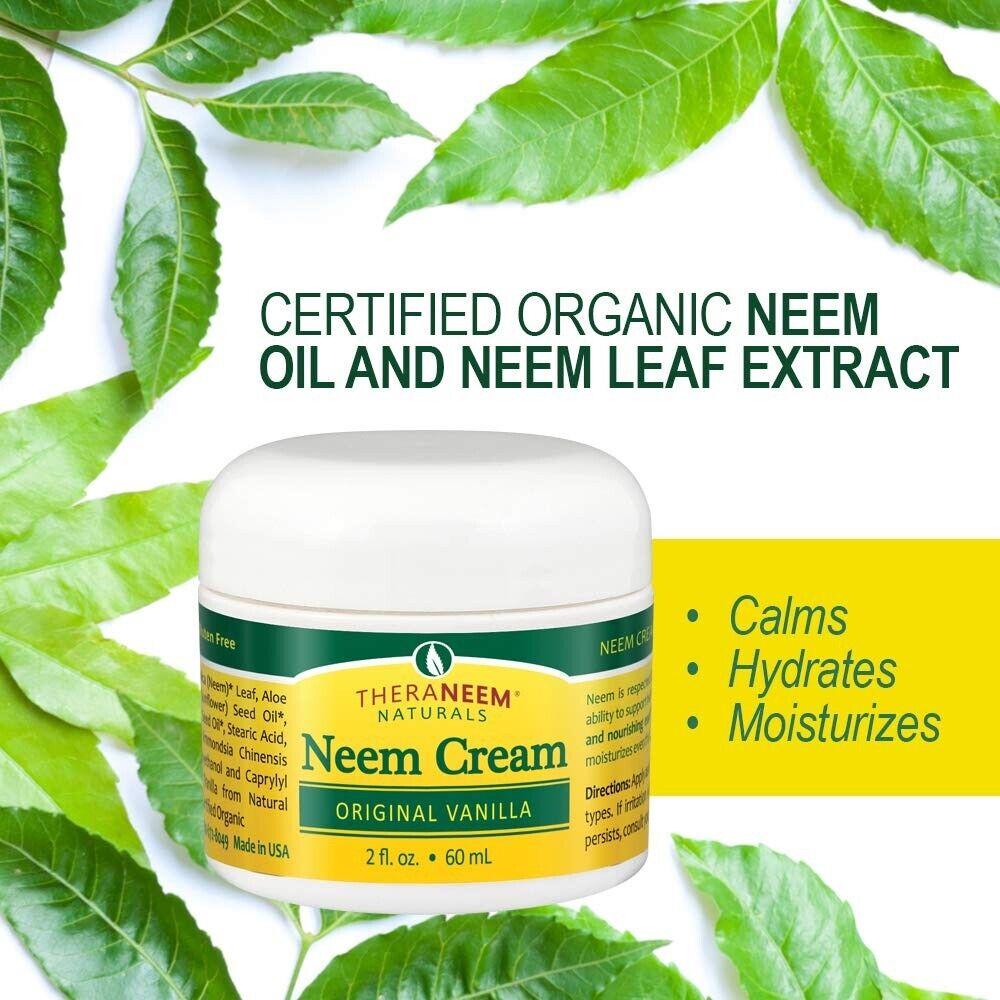 Thera Neem Cream Original, 2 Ounce, Vanilla Scented 59ml