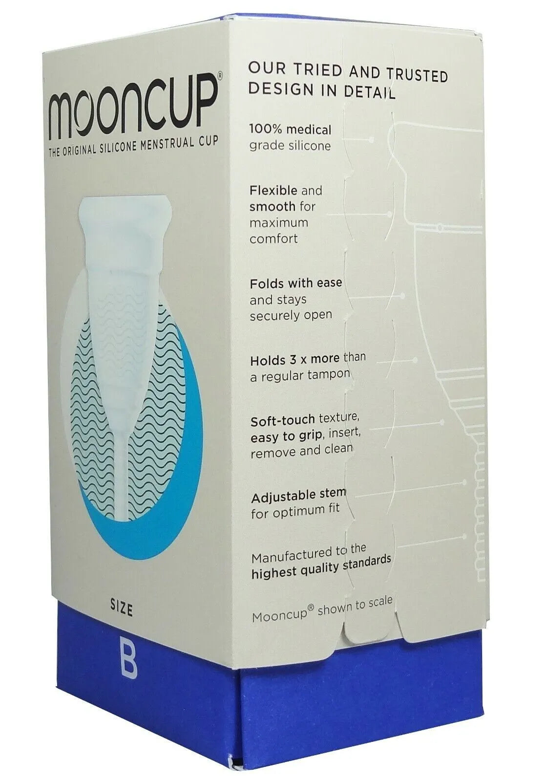 Mooncup Reusable Menstrual Cup Size B Smarter Sanitary Protection