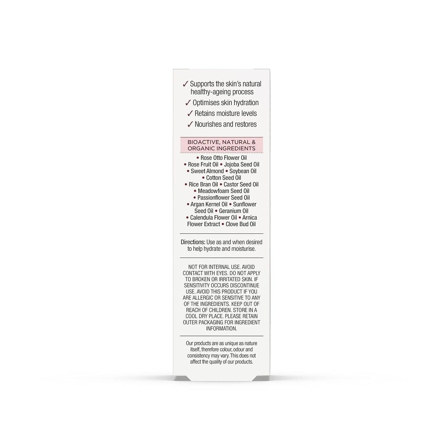 Dr. Organic Rose Otto Facial Serum 30ml Restoring Oil for Skincare