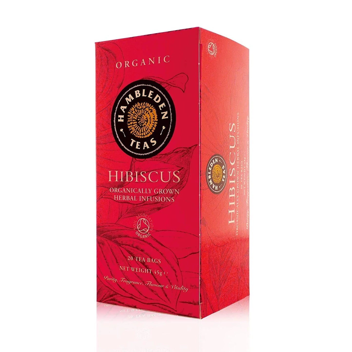 Hambleden Teas Hibiscus Tea 20 Bags of Refreshing Herbal Infusion