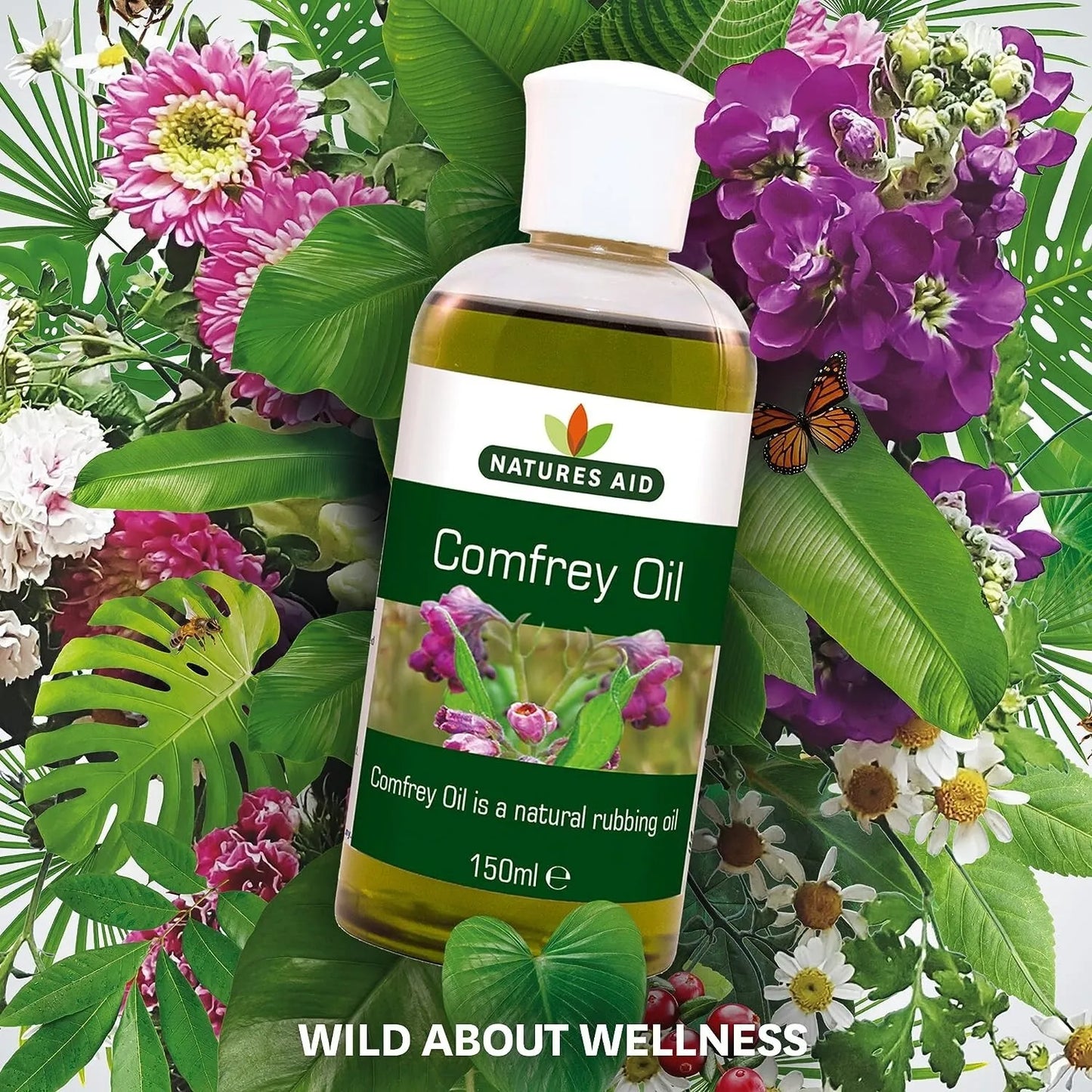 Natures Aid Comfrey Oil for Natural Skin Care and Support