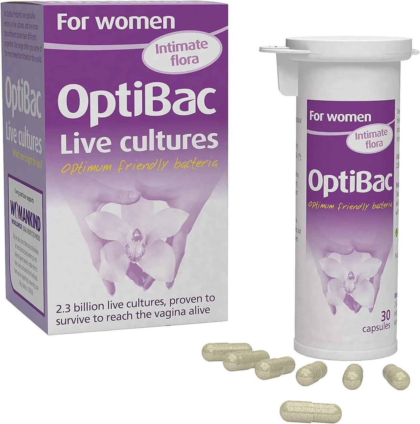 OptiBac Probiotics for Women: 30 Capsules Digestive Support