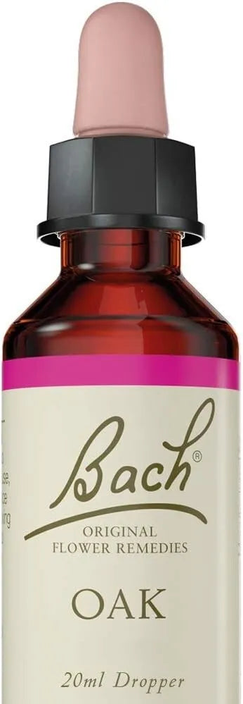 Bach Oak Flower Remedy Dropper Bottle Vegan Formula, Emotional Wellness