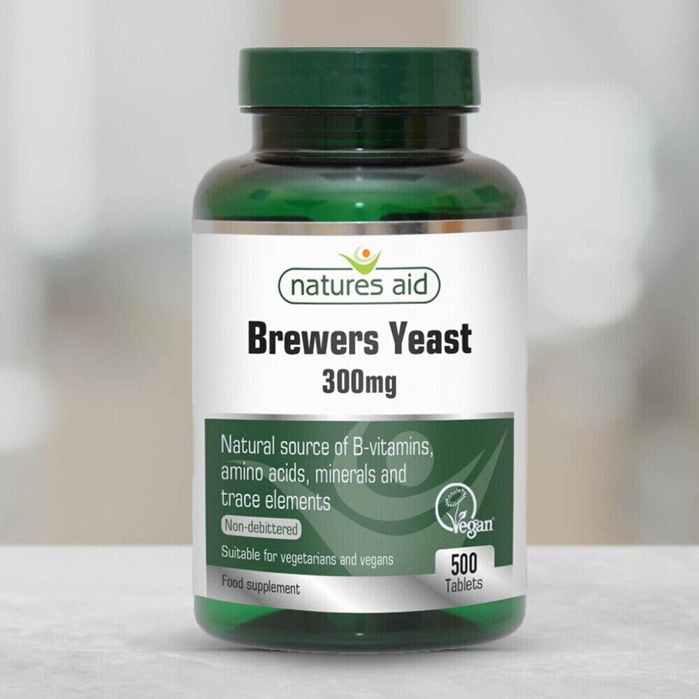 Natures Aid Brewers Yeast 300mg 500 Tablets for Vitality