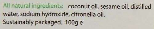 Incognito Java Citronella Soap Natural insect-repelling soap for outdoor 100g