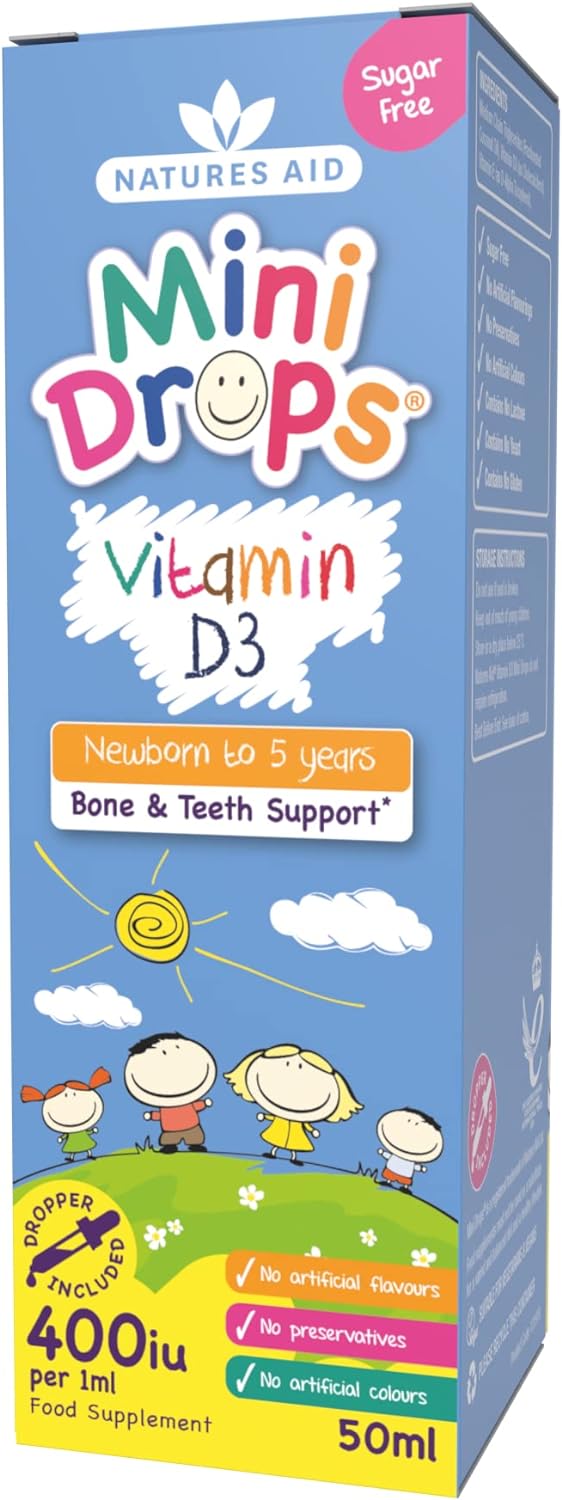 Natures Aid Health 200iu 50ml Vitamin D3 Drops