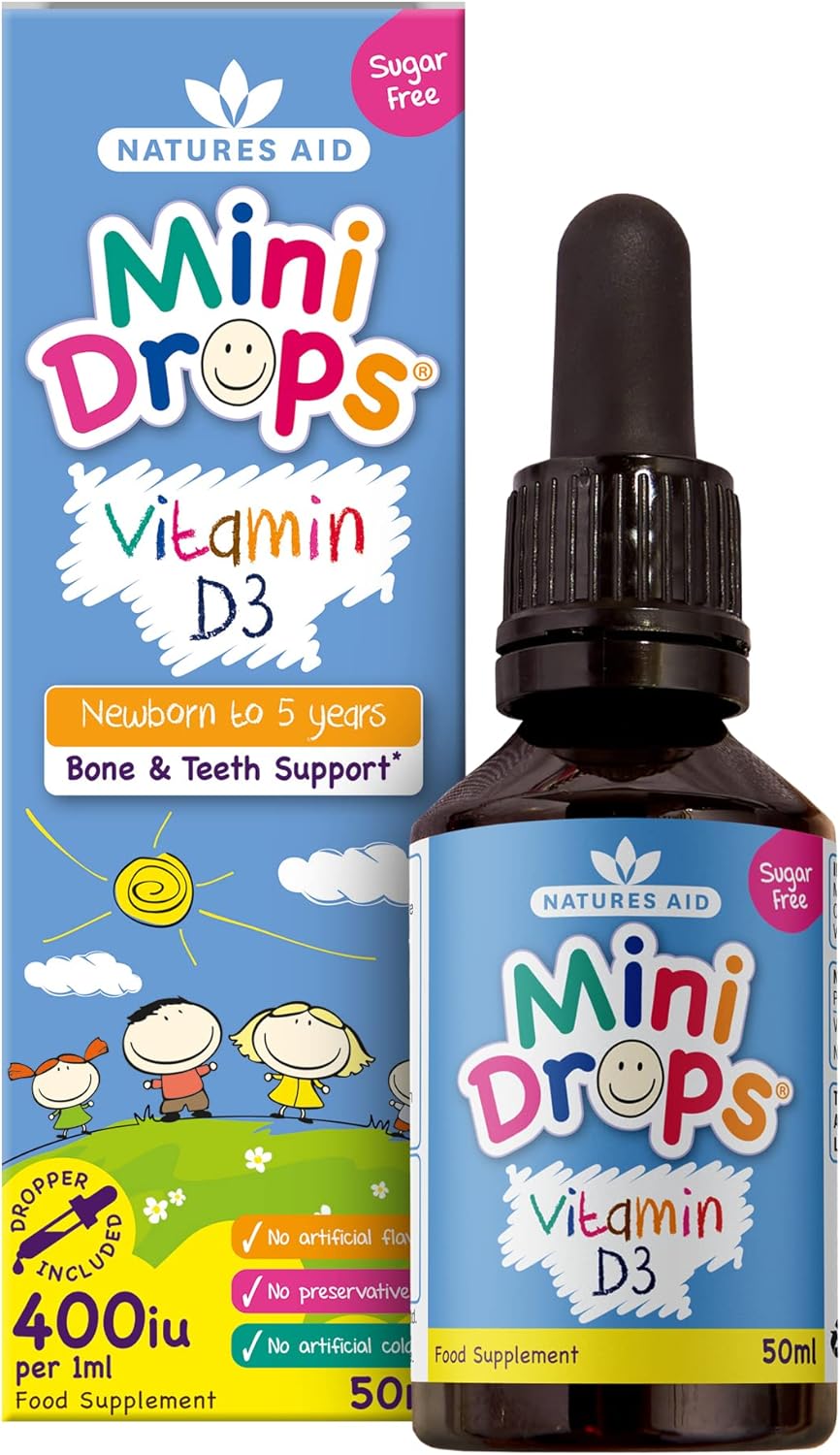 Natures Aid Health 200iu 50ml Vitamin D3 Drops