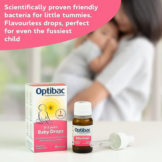 Optibac Probiotic Drops Gentle Support for Up to 3 Years - 30 Servings
