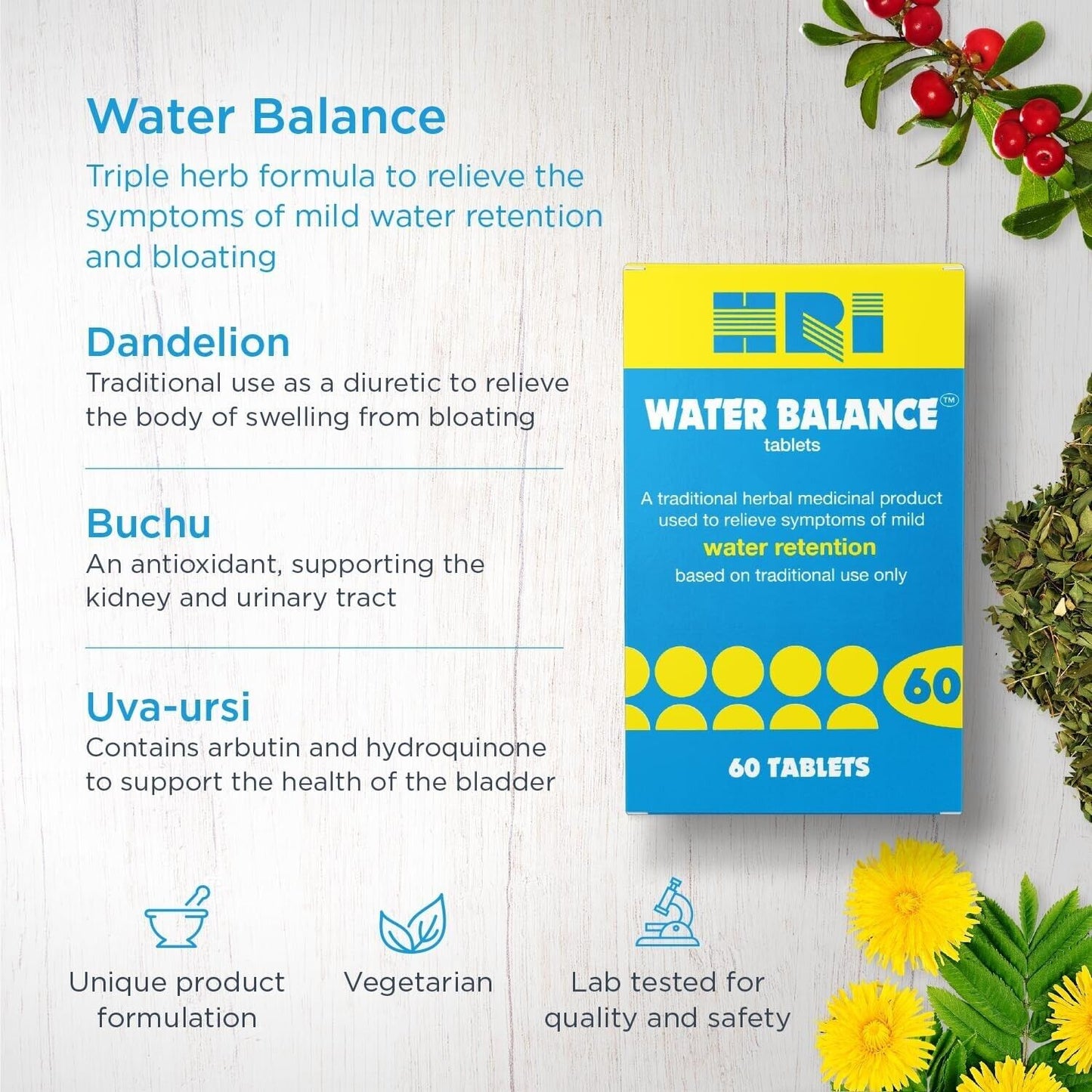 Water Balance Tablets For Mild Water Retention