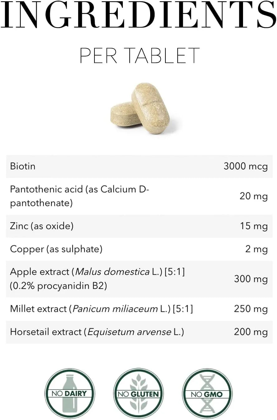 New Nordic Hair Volume 90 Tablets for Luscious Hair Growth & Volume