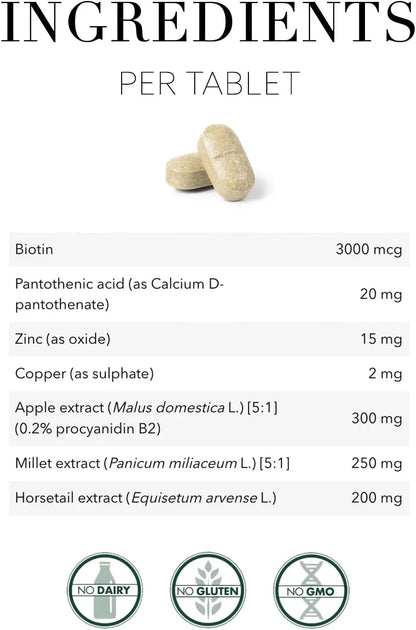 New Nordic Hair Volume 90 Tablets for Luscious Hair Growth & Volume