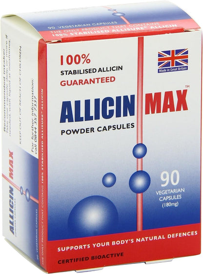 Allicin Max 180mg Vegetarian Capsules - 90 Count