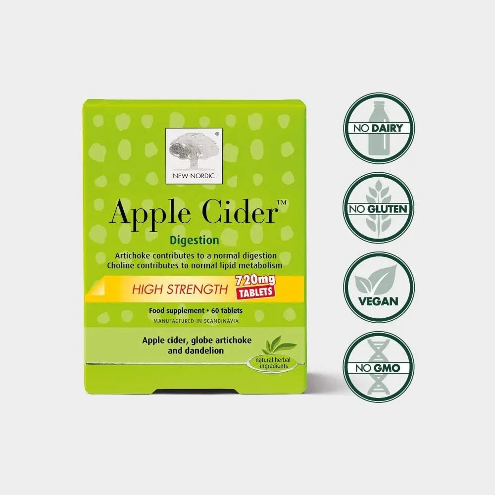 New Nordic Apple Cider 720mg High Strength - 60 Tablets