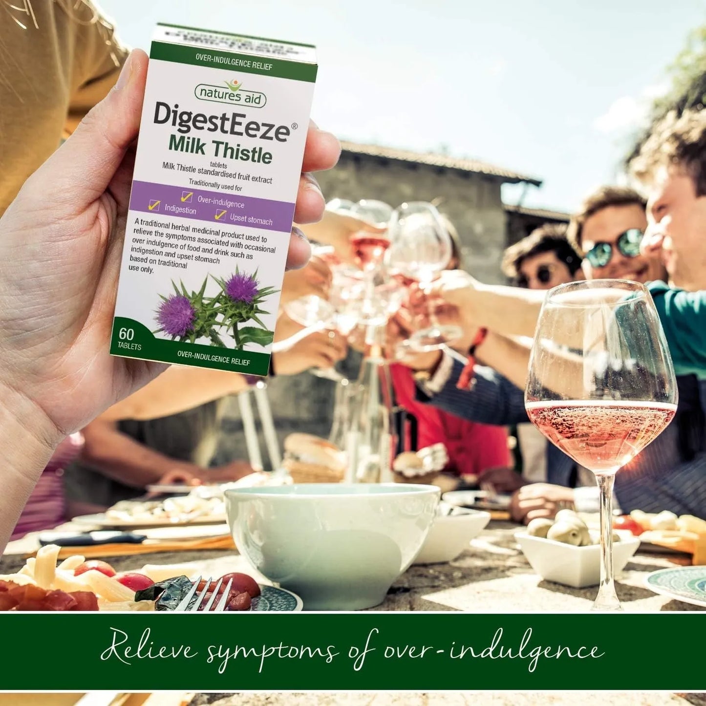 Natures Aid DigestEeze Milk Thistle 60 Tablets