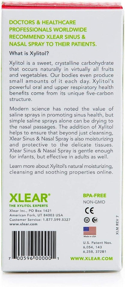 Xlear Xylitol Saline Nasal Spray Fast 1.5 fl oz Relief