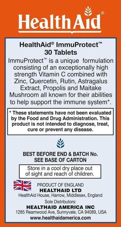 HealthAid Wintervits 30 Vegetarian Tablets Winter Defence System