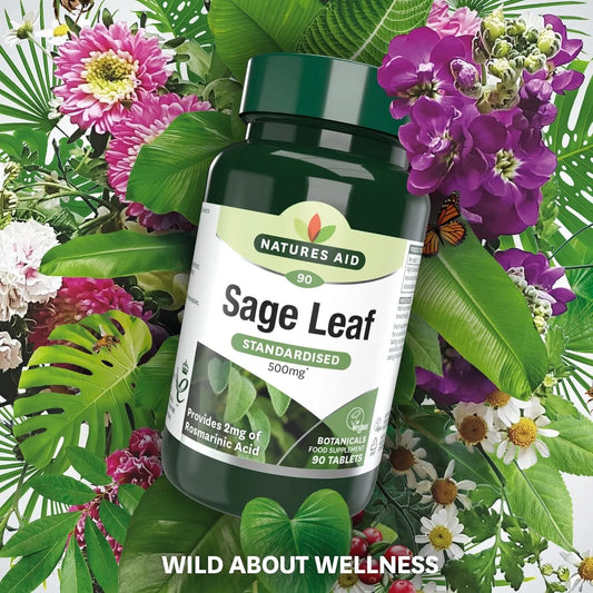 Natures Aid Sage Leaf 500mg Herbal Support for Well-Being