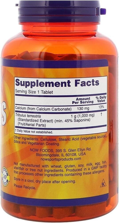 Foods Sport Tribulus 1000mg, 90 Tablets for Male Reproductive Health