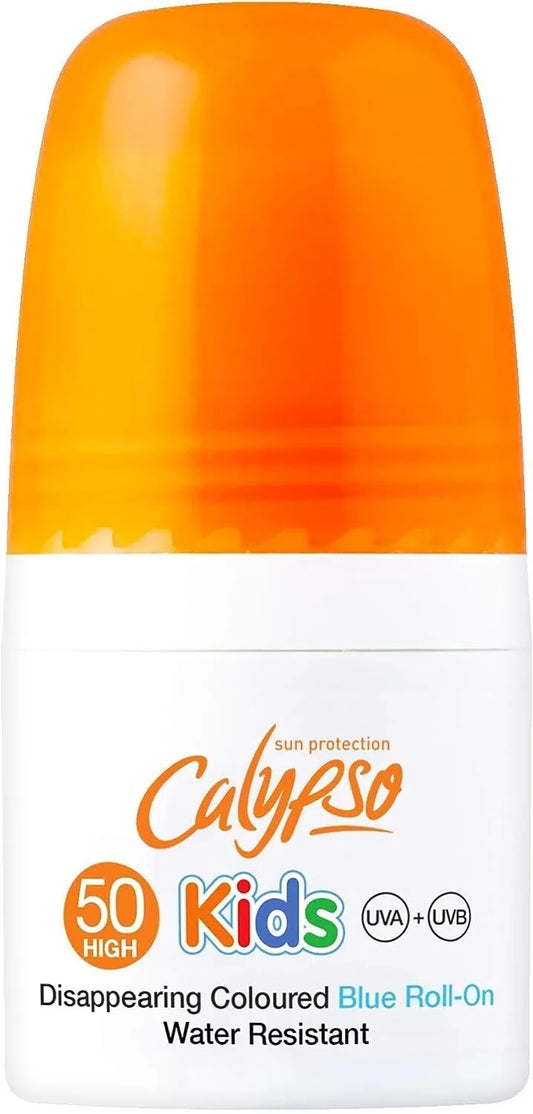Calypso Kids Blue SPF50 Roll-On Sun Protection for Playful Adventures