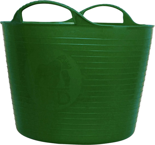 Small Green Flexible Plastic Tub, Toy Storage, Laundry, Gardening & More
