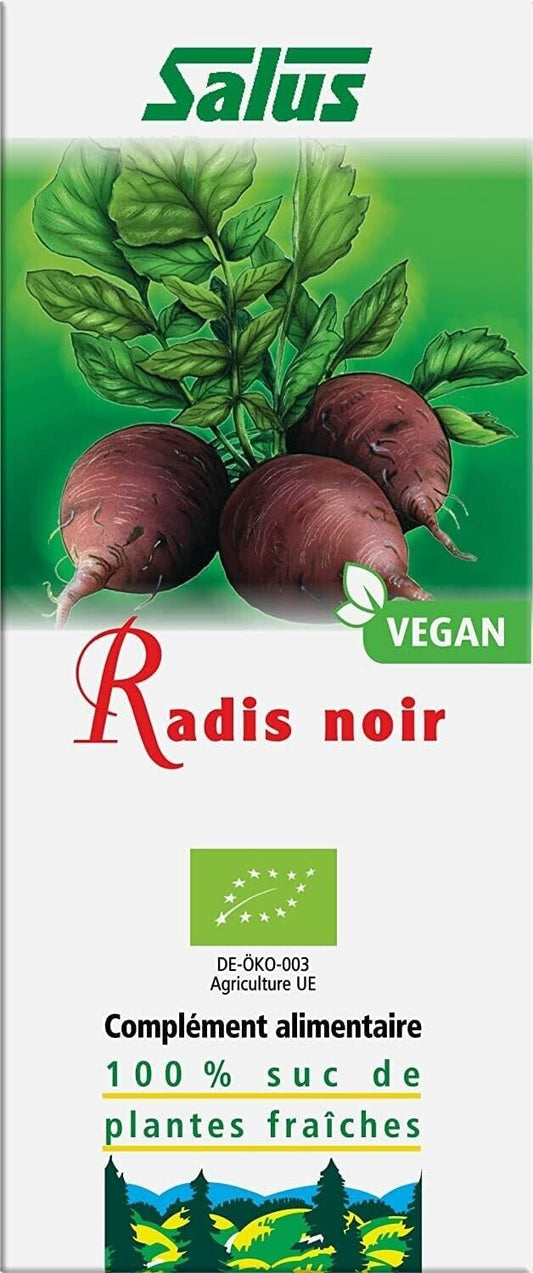 Salus Black Radish Organic 100% Pure Plant Juice 200ml of Fresh Vitality