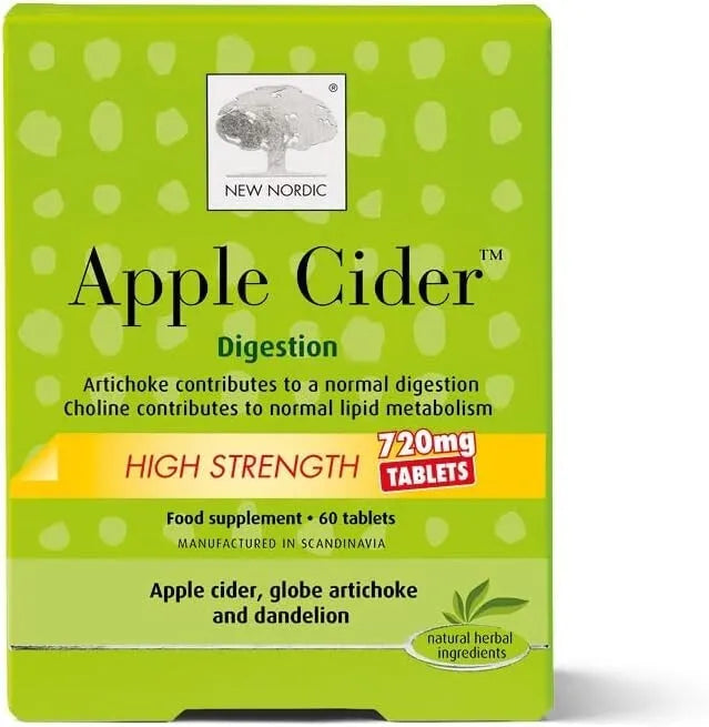New Nordic Apple Cider 720mg High Strength - 60 Tablets