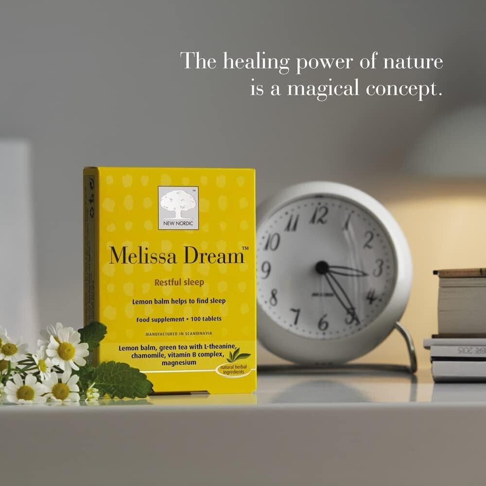 New Nordic Melissa Dream 100 Tablets for Restful Sleep