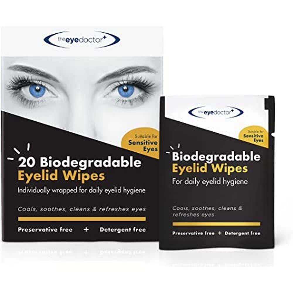 The Eye Doctor 20 Biodegradable Eyelid Wipes