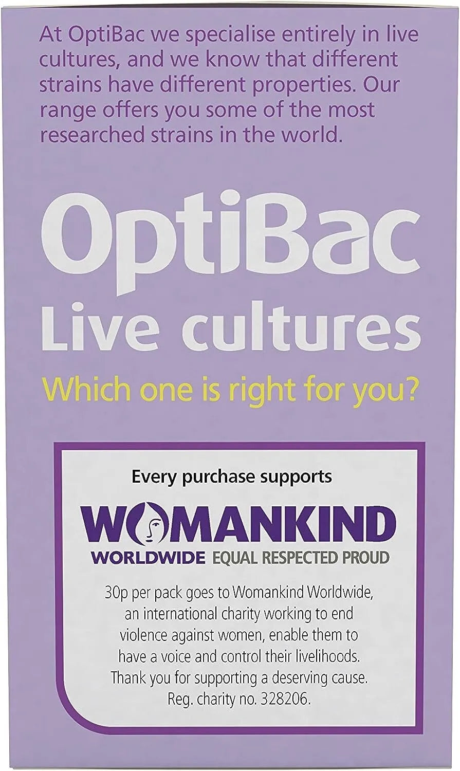 OptiBac Probiotics for Women: 30 Capsules  Digestive Support