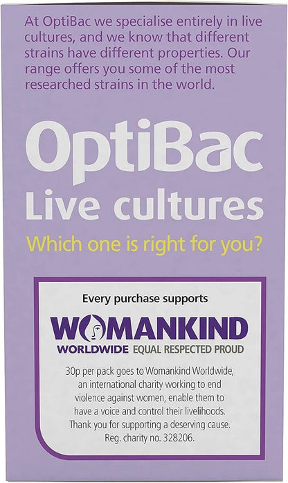 OptiBac Probiotics for Women: 30 Capsules  Digestive Support