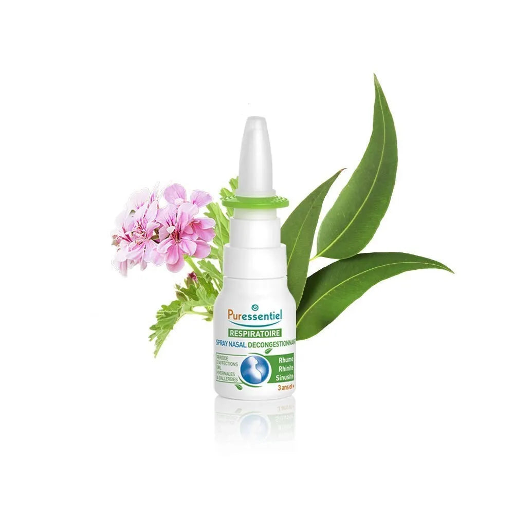 Puressentiel Respiratory Decongestant Nasal Spray for Clear Breathing