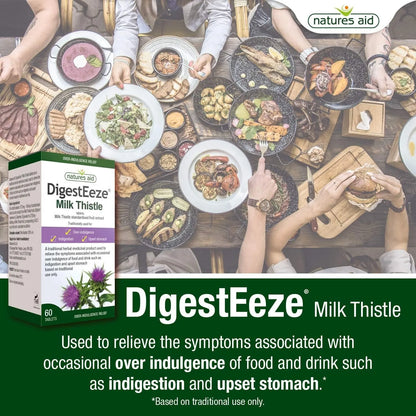 Natures Aid DigestEeze Milk Thistle 60 Tablets