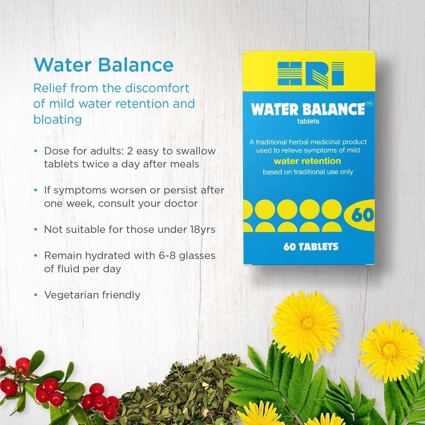 Water Balance Tablets For Mild Water Retention